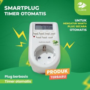 Stop Kontak Colokan Timer Otomatis DigitalPlug 24 Jam myECO